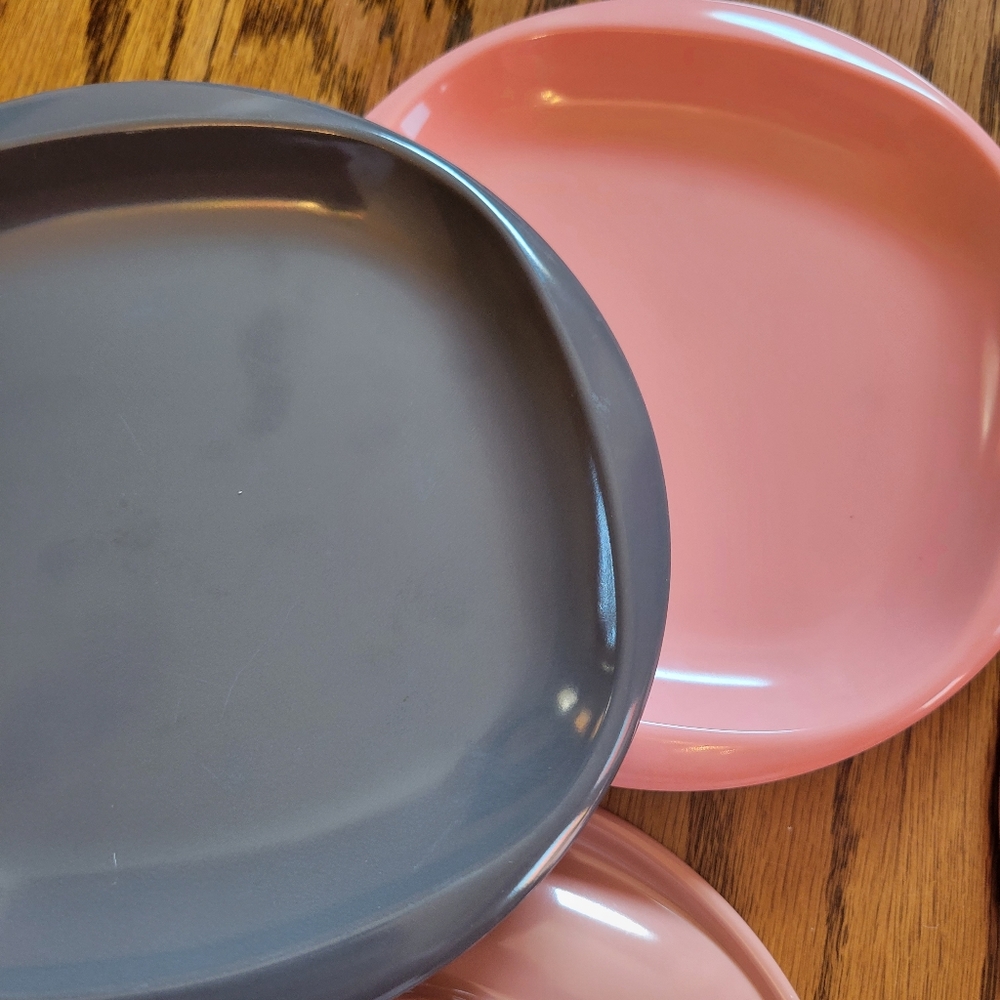 Vintage Boontonware Melmac Saucers ~ 5 MCM Appetizer Plates ~ Boontonware Belle - Picture 12 of 16
